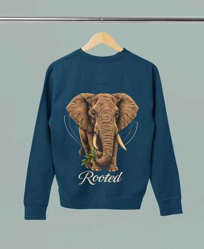 Rooted Elephant-Women Sweatshirt