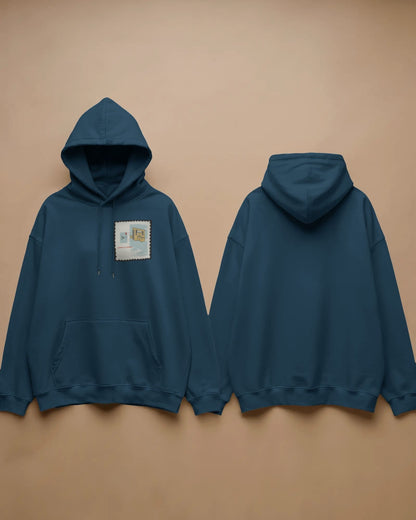 Postcard Stamp-Men Hoodie