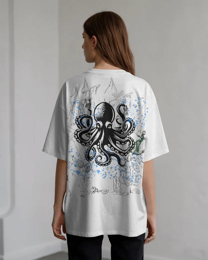 Octopus-Women Oversize T-Shirt