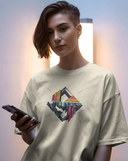 Illuded Art Work-Women Oversize T-shirt