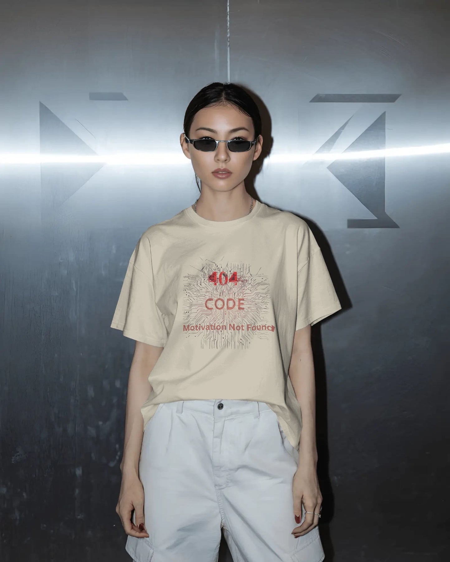 Error 404 Code- Women Oversize T-shirt