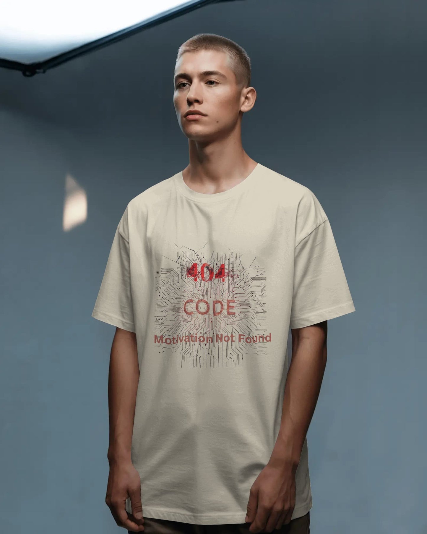 Error 404 Code- Men Oversize T-shirt
