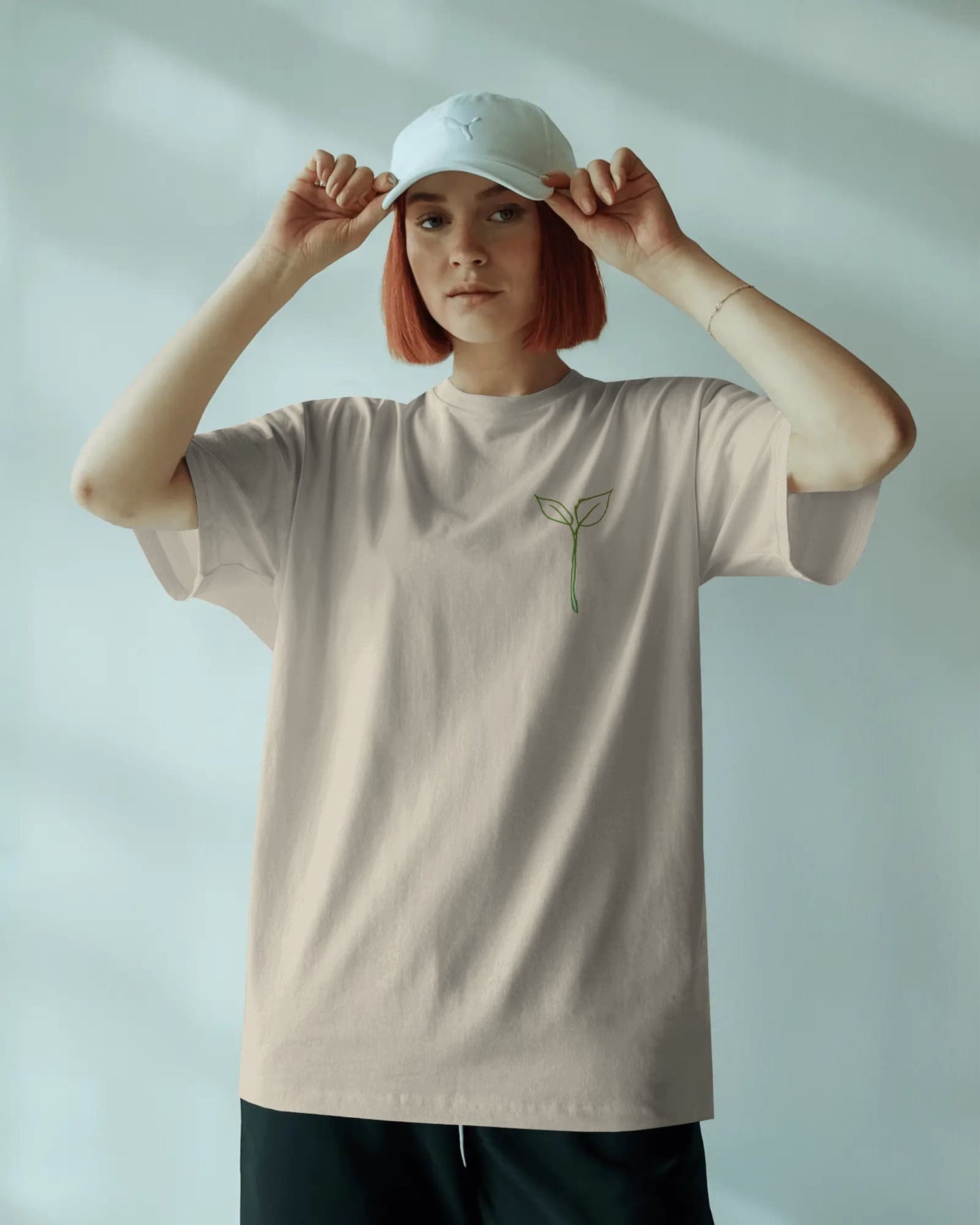 Leaf Logo- Women Oversize T-shirt