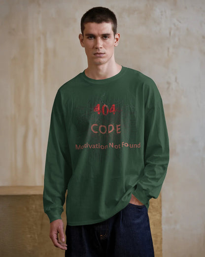 Error 404 Code- Men Full Sleeve T-shirt