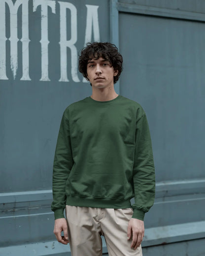 Plain Sweatshirts- Men