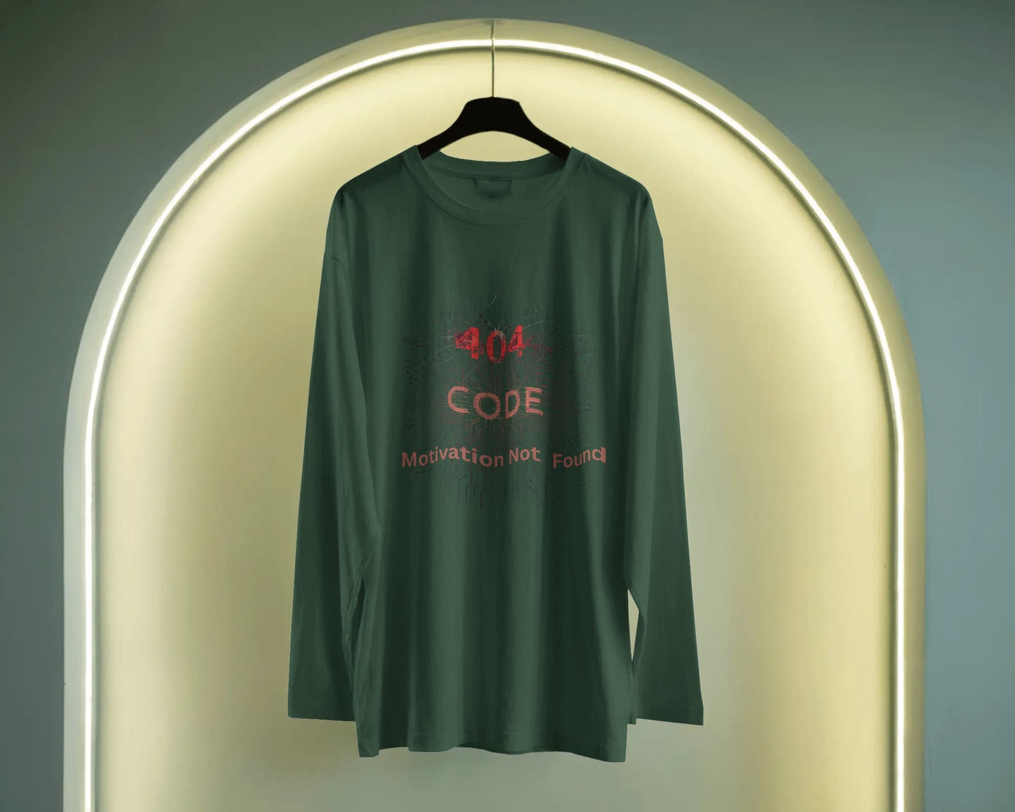 Error 404 Code- Men Full Sleeve T-shirt
