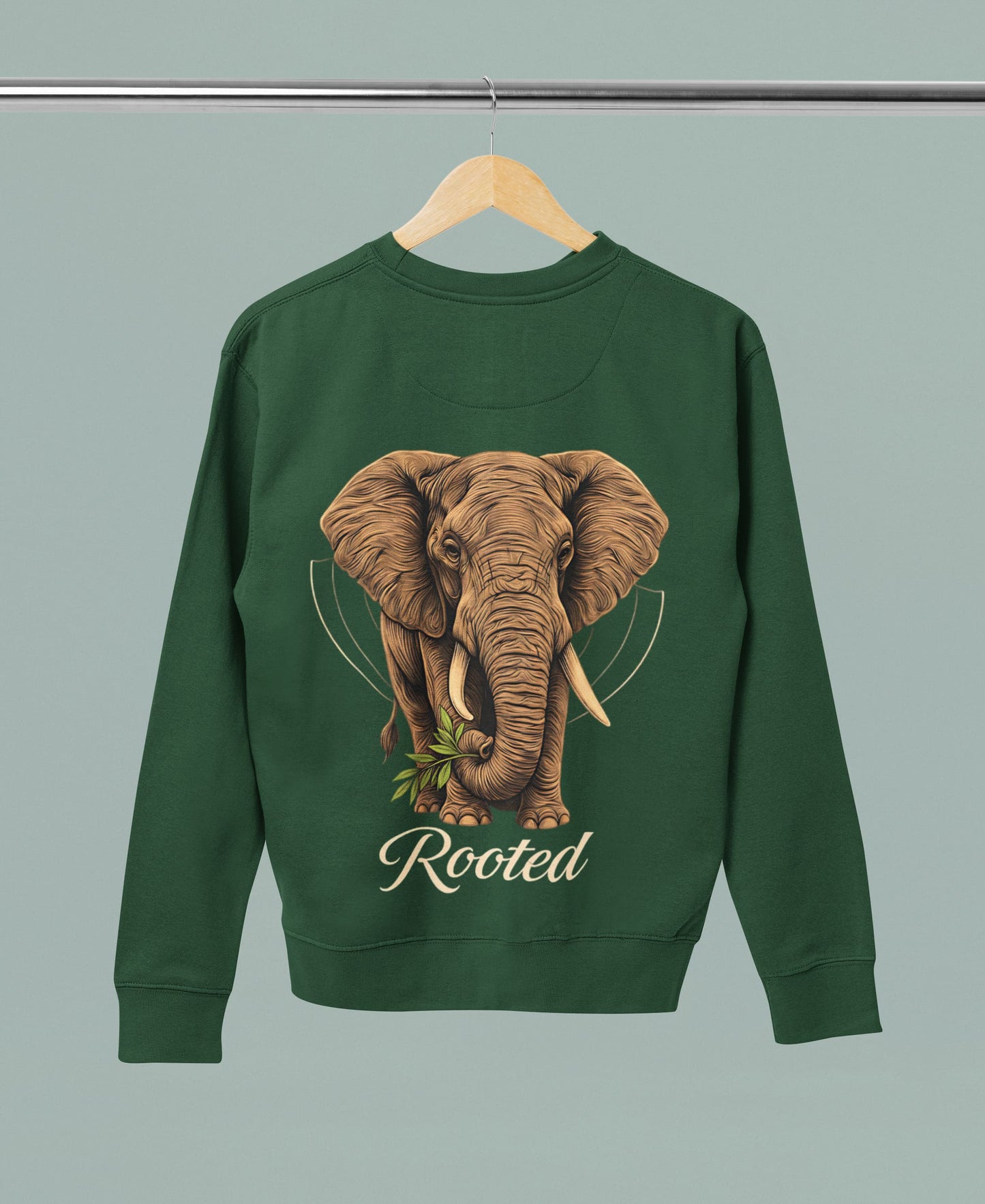 Rooted Elephant-Women Sweatshirt