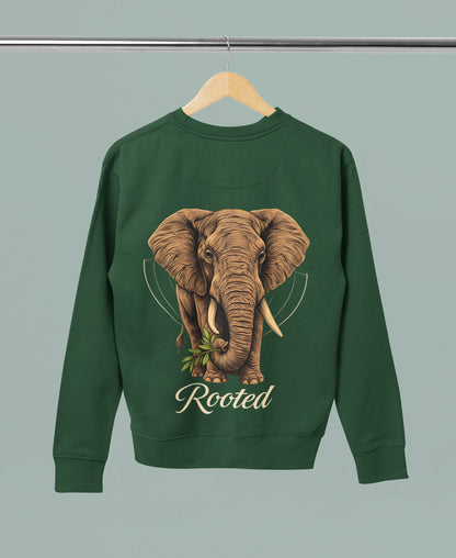 Rooted Elephant-Women Sweatshirt
