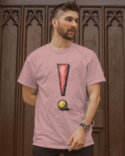 Exclamatory Mark- Men Half Sleeve Round Neck T- shirt