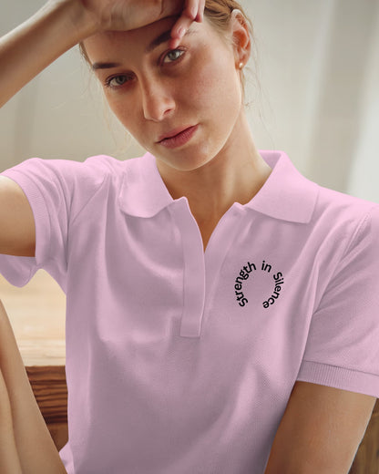 Strength In Silence-Women Polo T-shirt