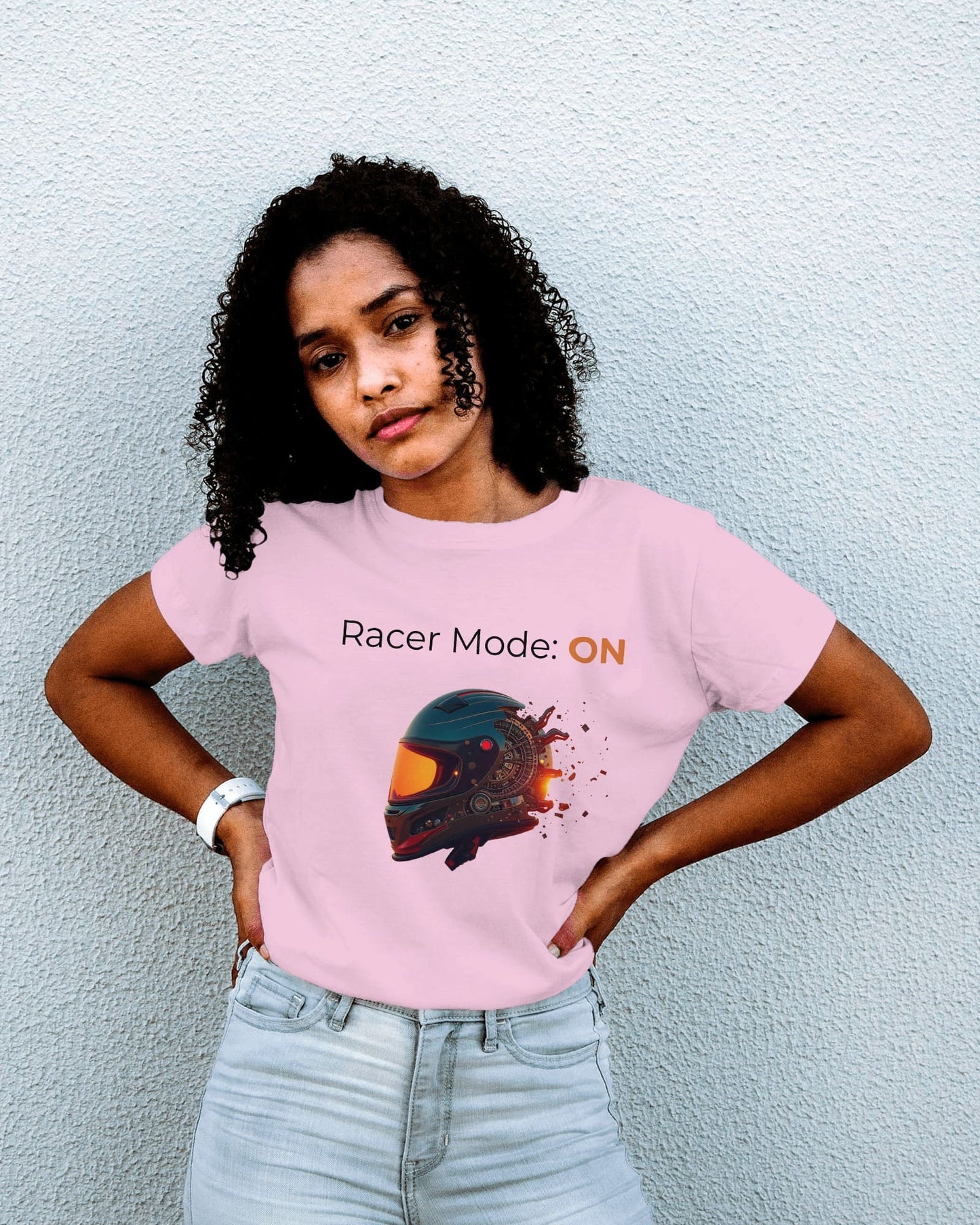 Race Mode: On - Women Half Sleeve Round Neck T-shirt