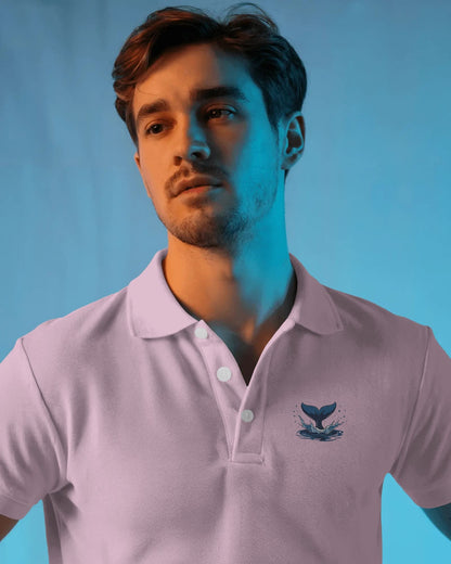 Whale Tail- Men Polo T-shirt