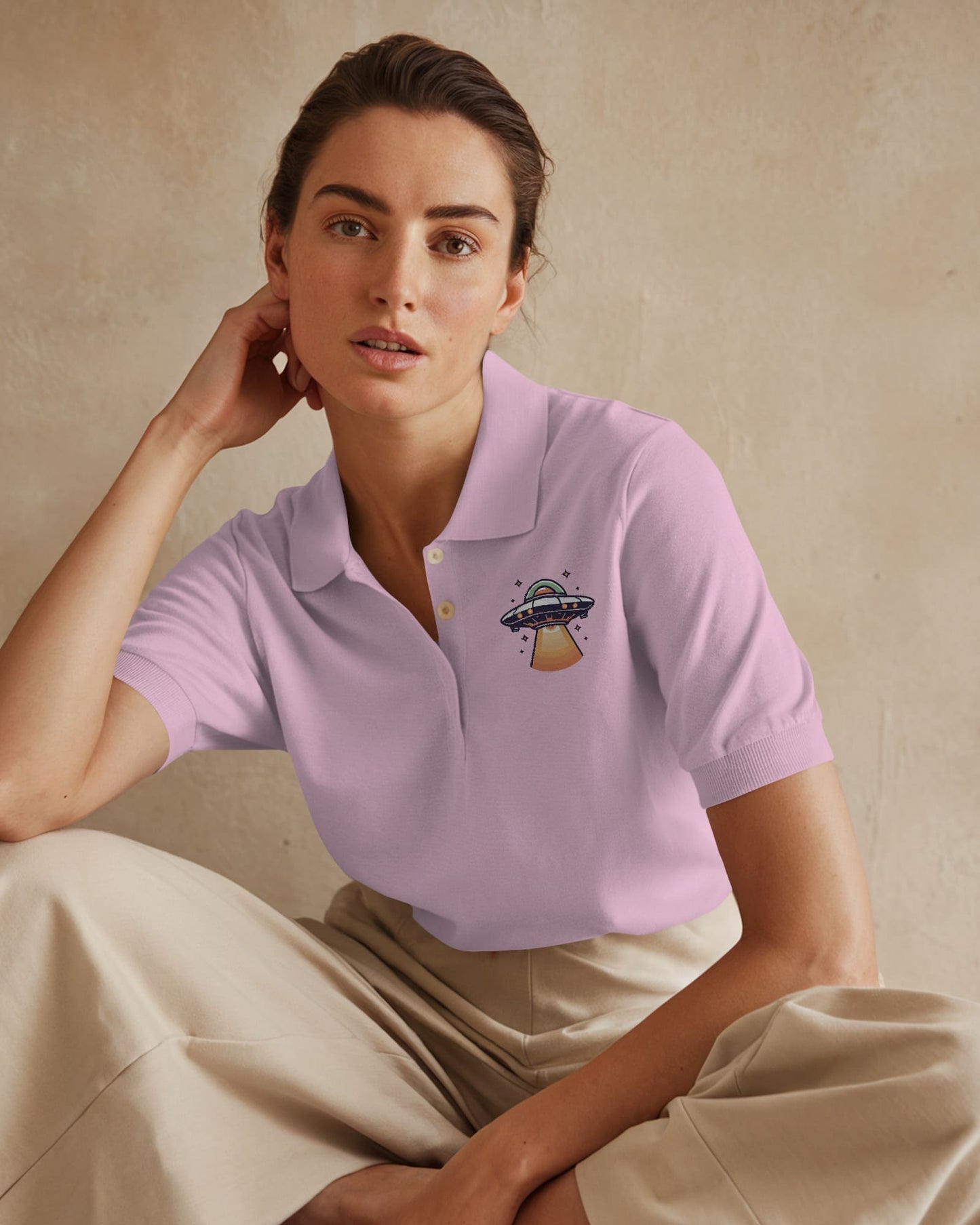 Spaceship-Women Polo T-shirt