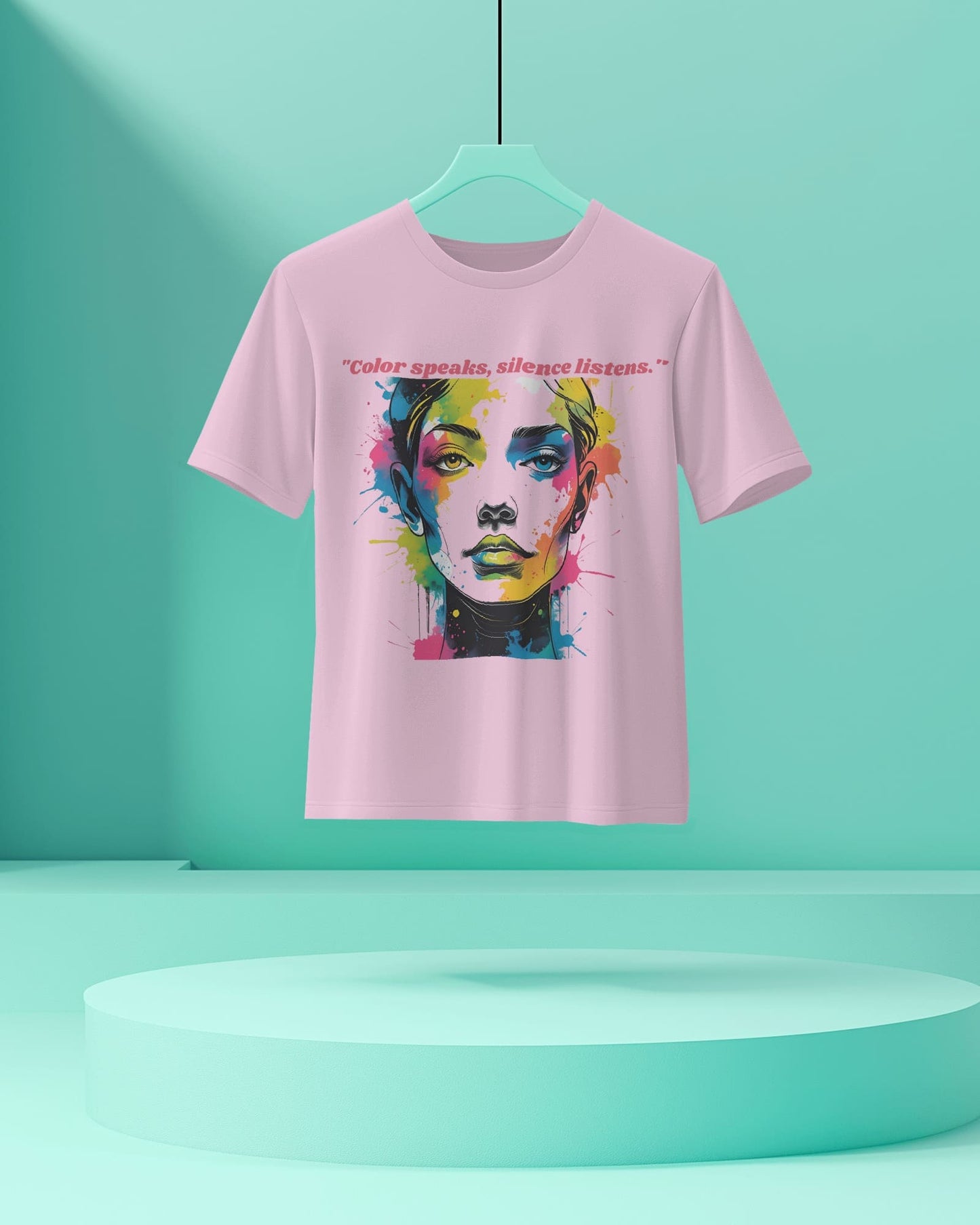 Color Speaks Women Art- Women Half Sleeve Round Neck T-shirt