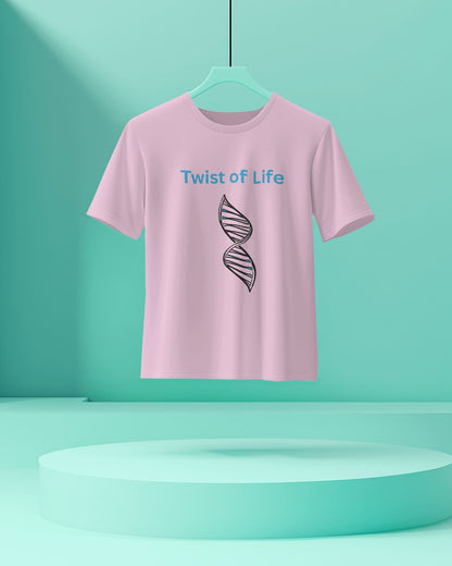 Twist of Life- Women Half Sleeve Round Neck T-shirt