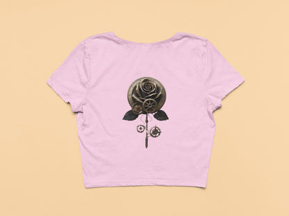 Mechanical Rose- Crop Top