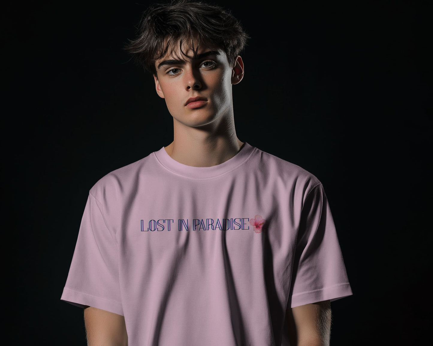 Lost in Paradise- Men Half Sleeve Round Neck T-shirt