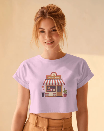 Coffee House-Crop Top