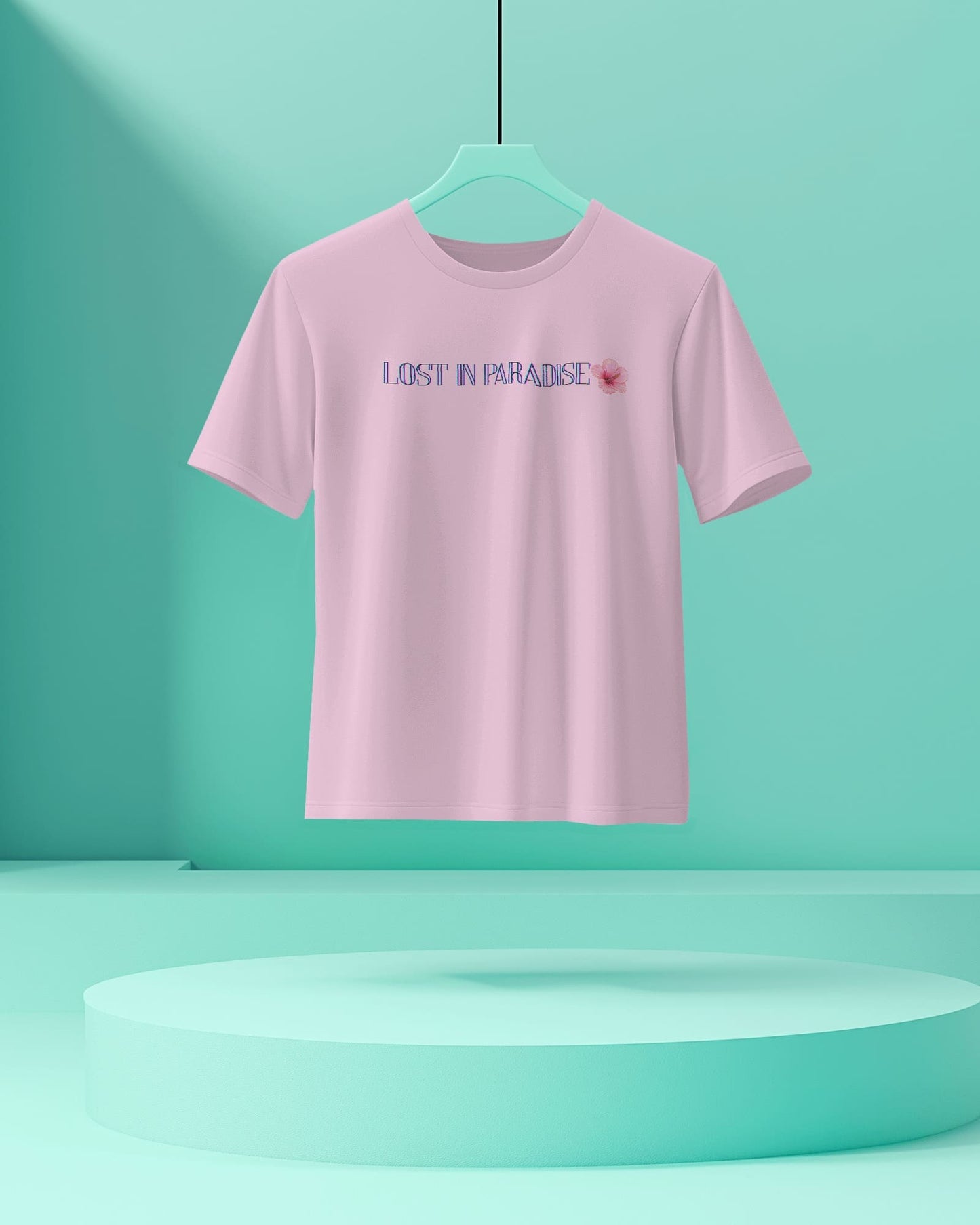 Lost in Paradise- Men Half Sleeve Round Neck T-shirt