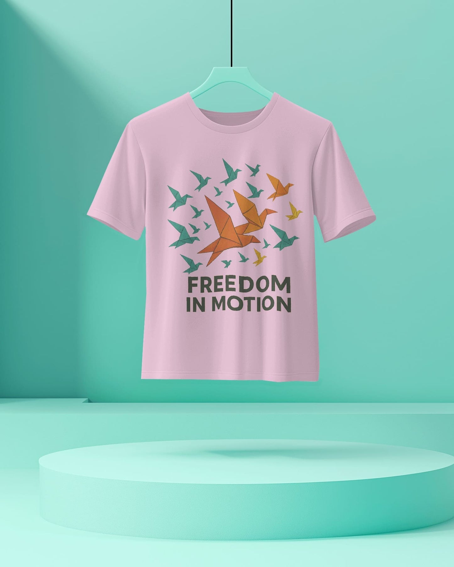 Freedom In Motion- Women Half Sleeve Round Neck T-shirt