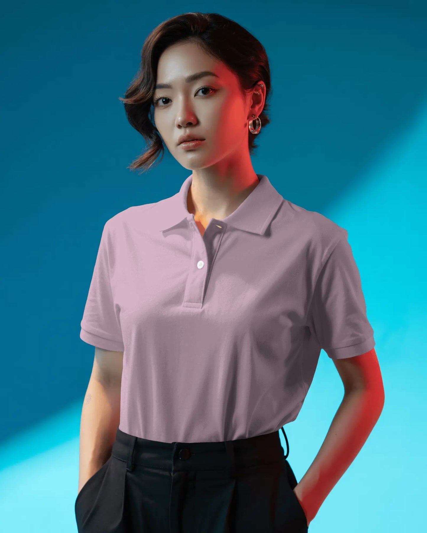 Plain-Women Polo T-Shirts