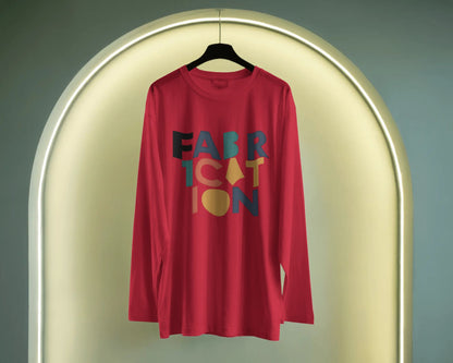 Fabrication word art- Men Full Sleeve T-shirt