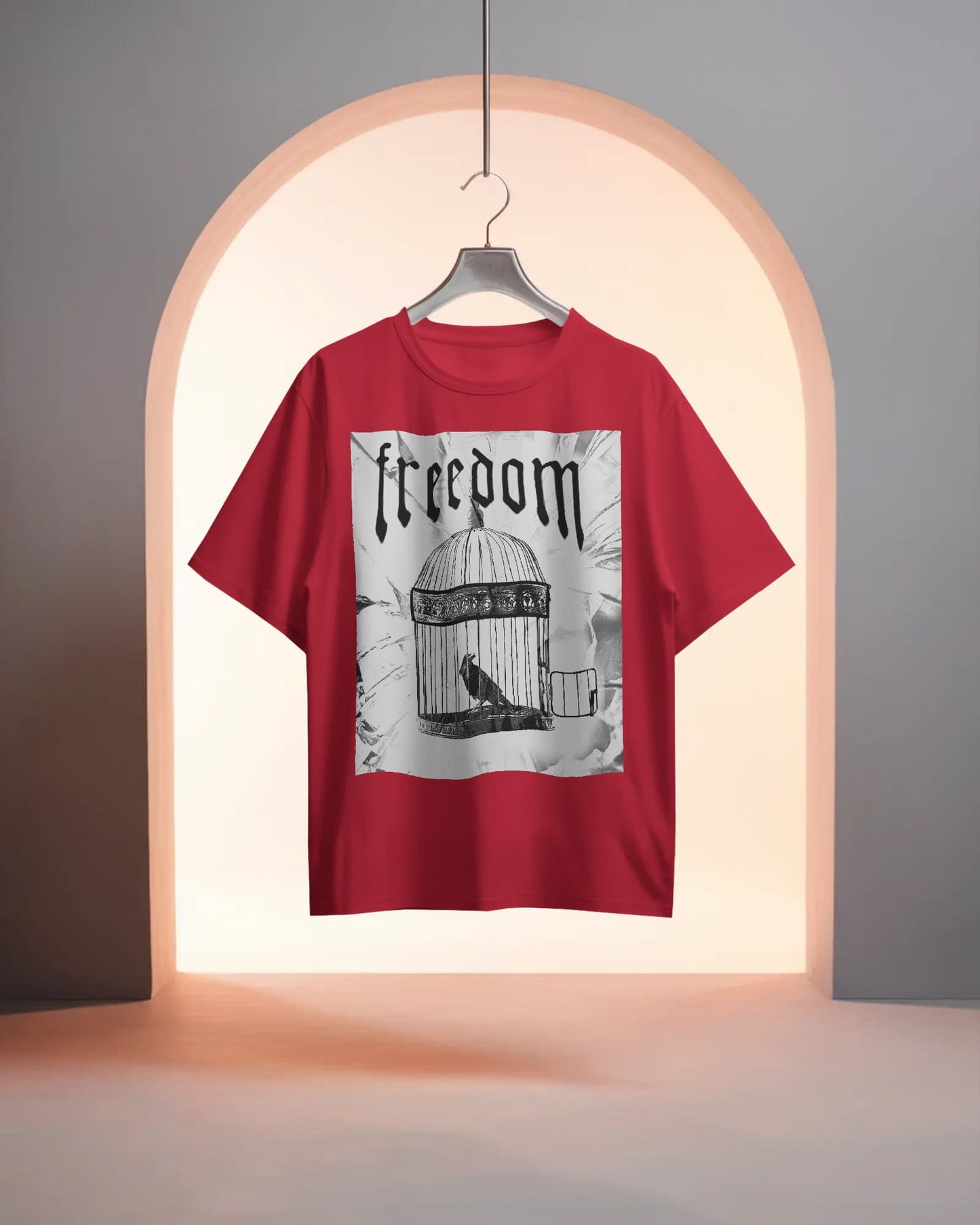 Freedom Cage- Men Oversize T-shirt