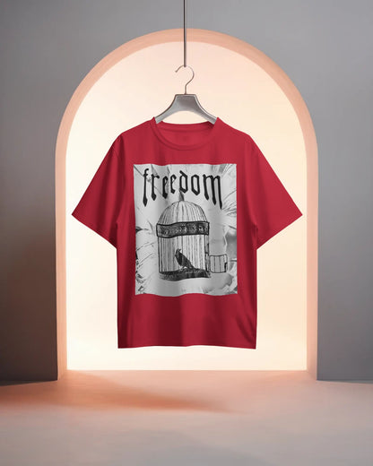 Freedom Cage- Men Oversize T-shirt