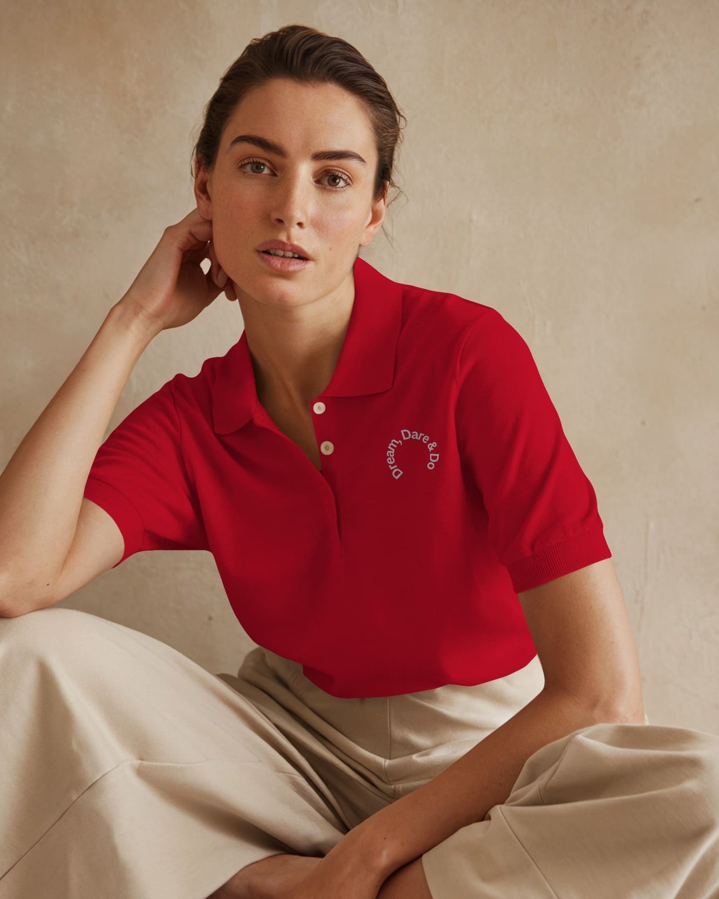 Dream Dare & Do- Women Polo T-shirt
