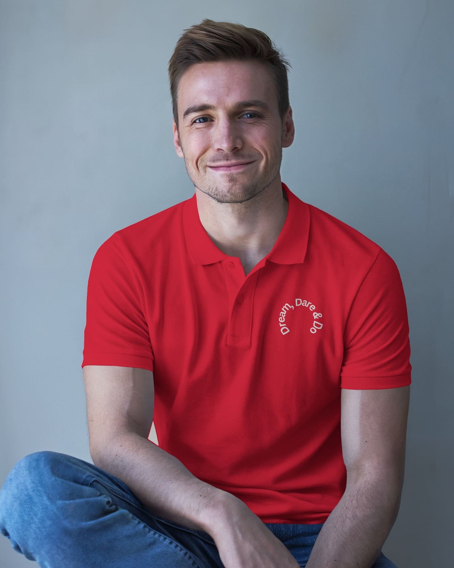Dream Dare & Do- Men Polo T-shirt