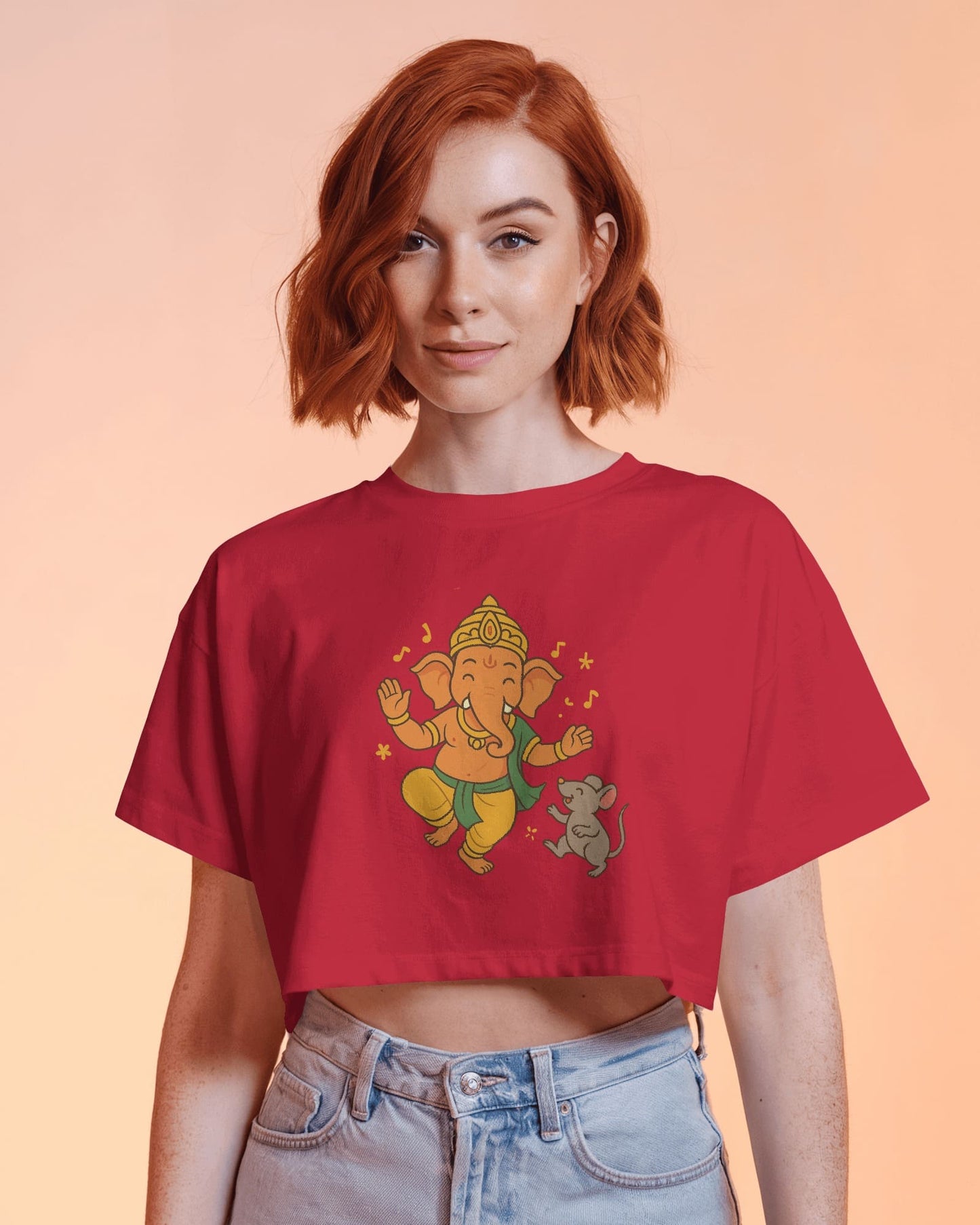 Dancing Ganesh ji with rat