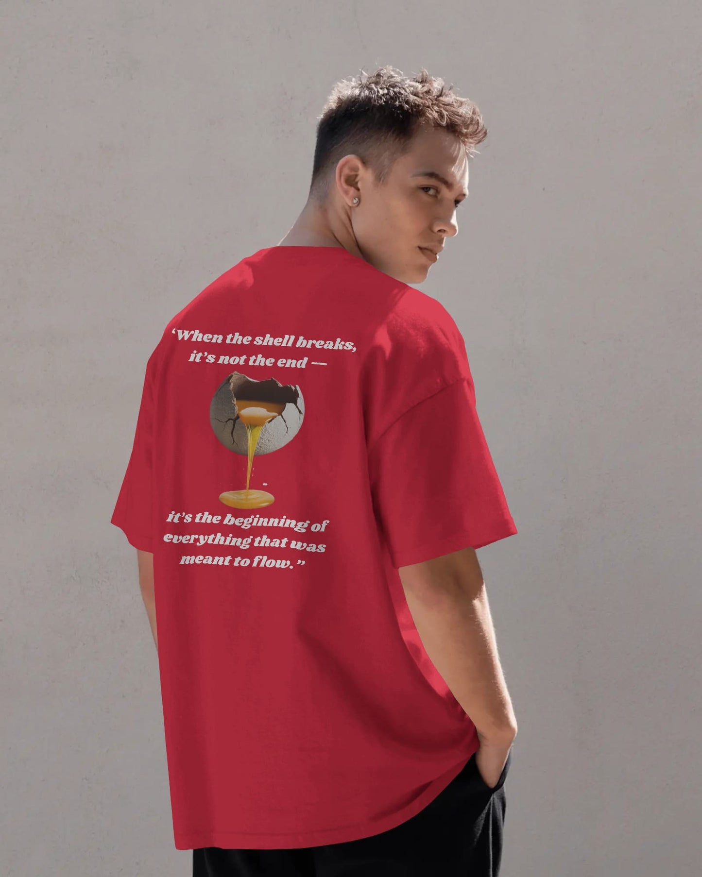 Moon Shell Breaks- Men Oversize T-shirt