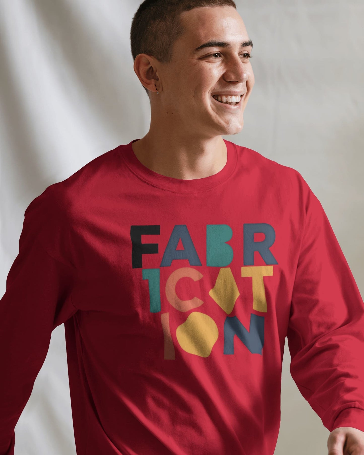 Fabrication word art- Men Full Sleeve T-shirt