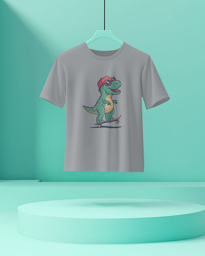 Dragon With Goggles- Men Half Sleeve Round Neck T-shirt