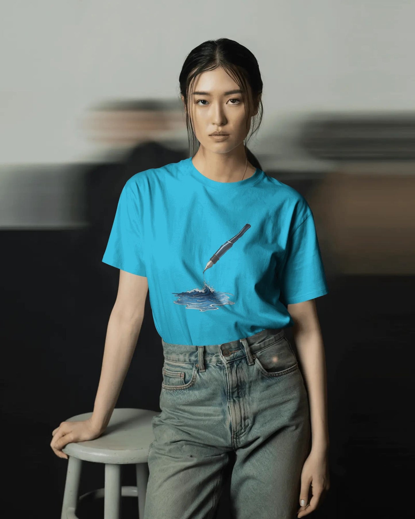 Ocean Drop - Women Half Sleeve Round Neck T-shirt