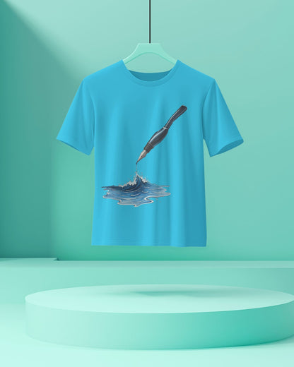 Ocean Drop - Women Half Sleeve Round Neck T-shirt