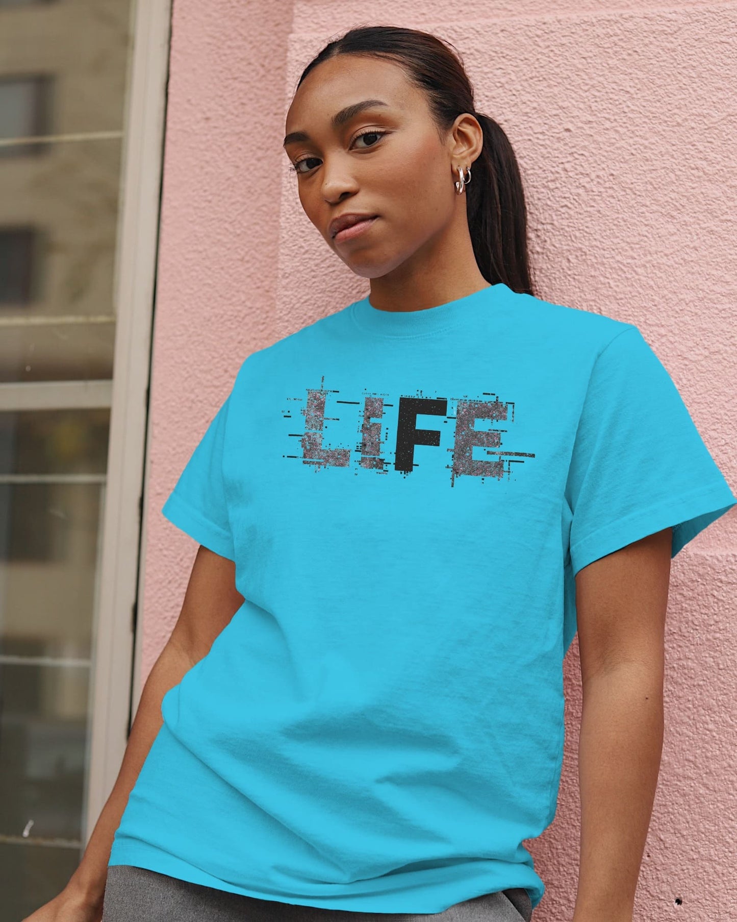 Life Abstract- Women Half Sleeve Round Neck T-Shirt