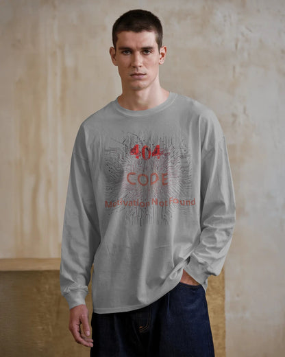 Error 404 Code- Men Full Sleeve T-shirt