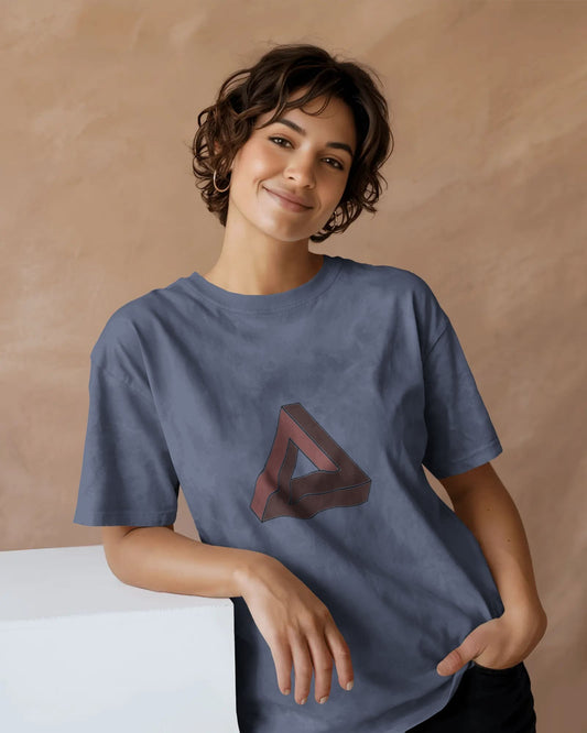 Infinite Triangle- Women Oversize T-shirt