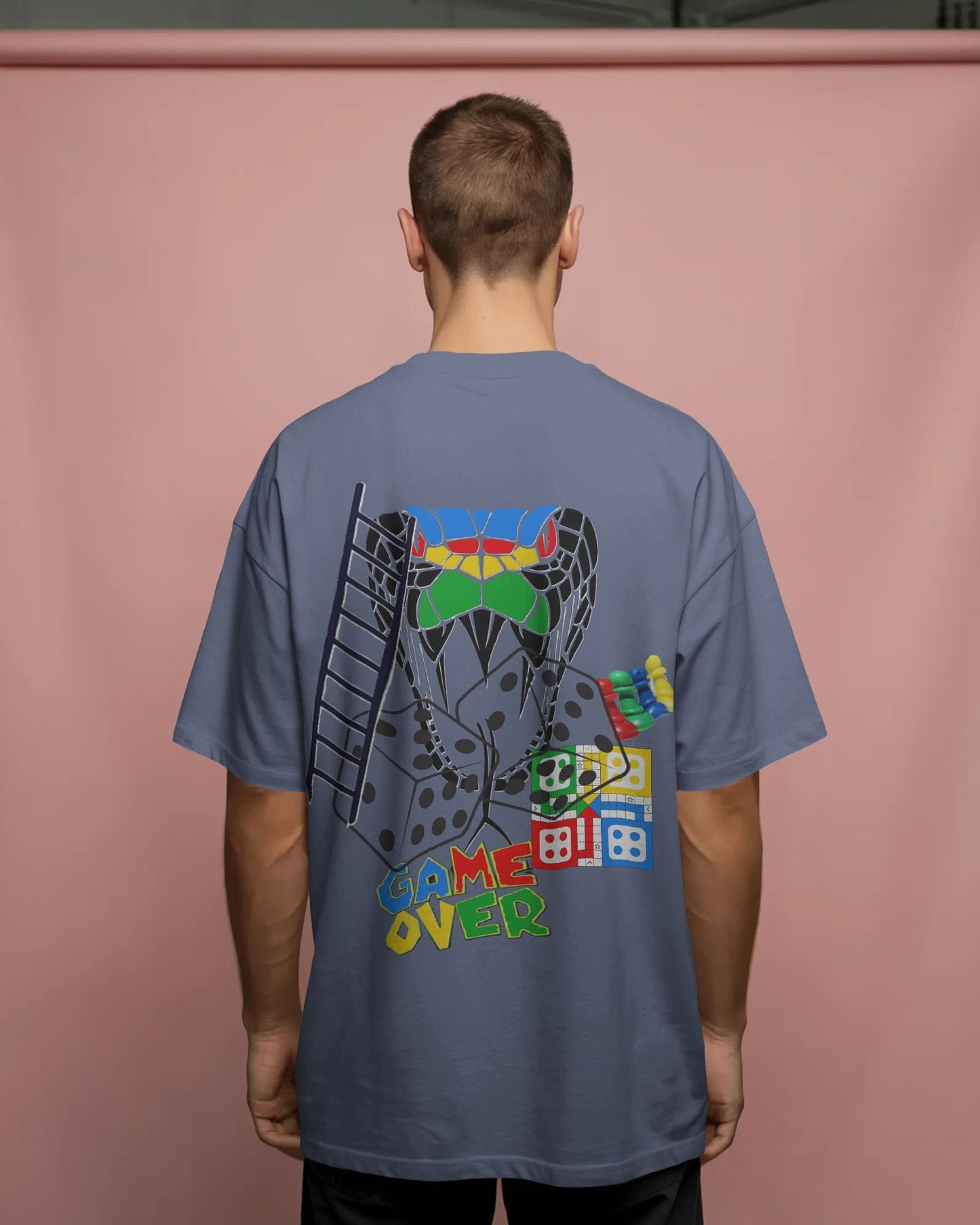 Ludo Gameover- Men Oversize T-shirt