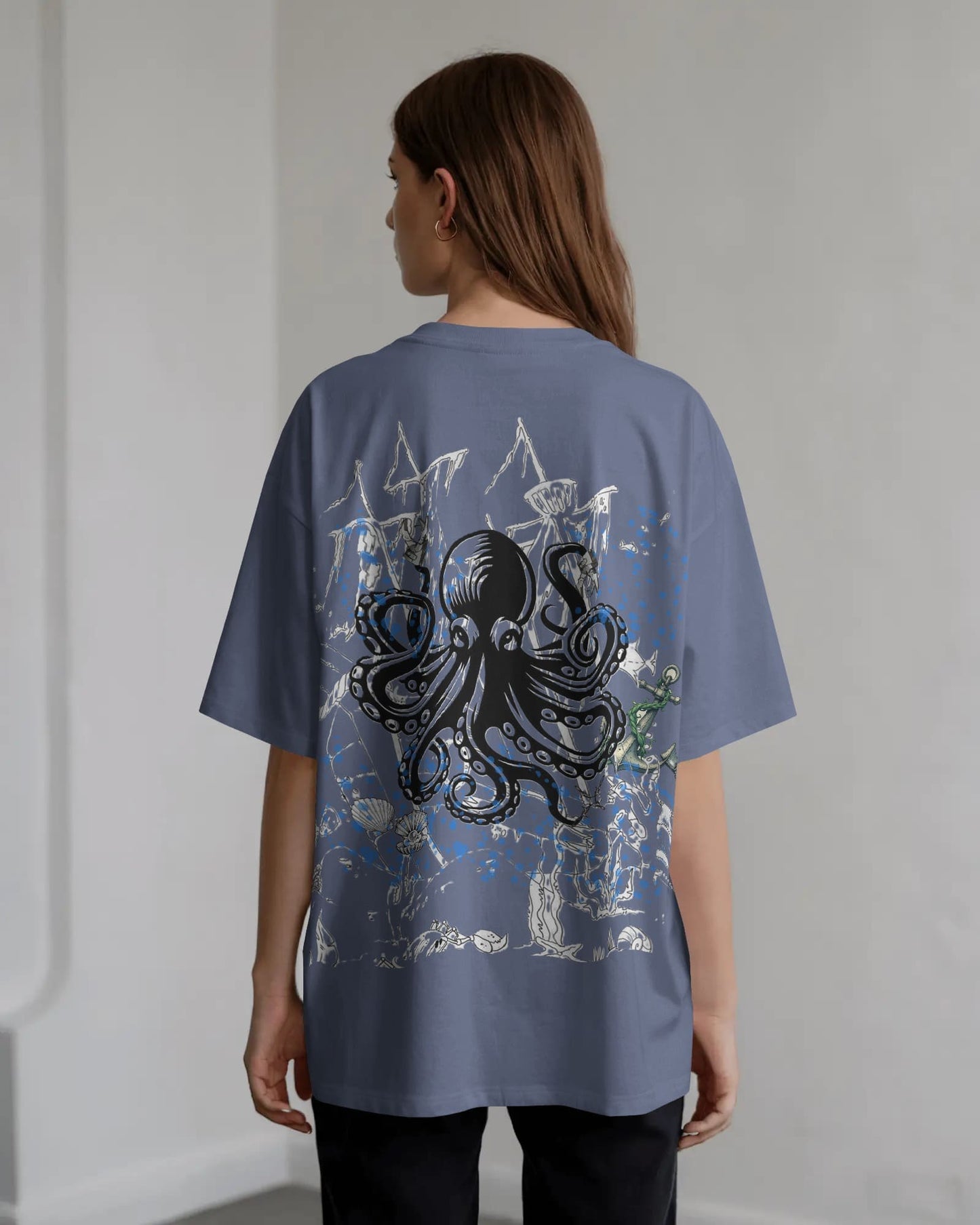 Octopus-Women Oversize T-Shirt