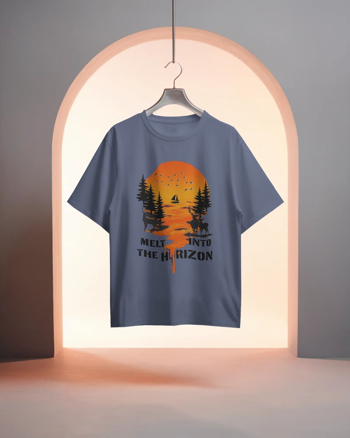 Horizon Sunset- Women Oversize T-Shirt