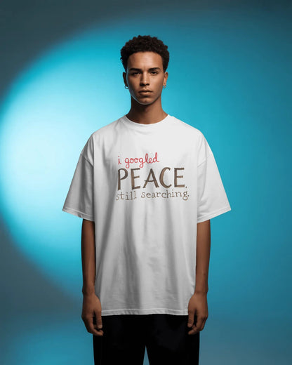 Google peace- Men Oversize T-Shirt