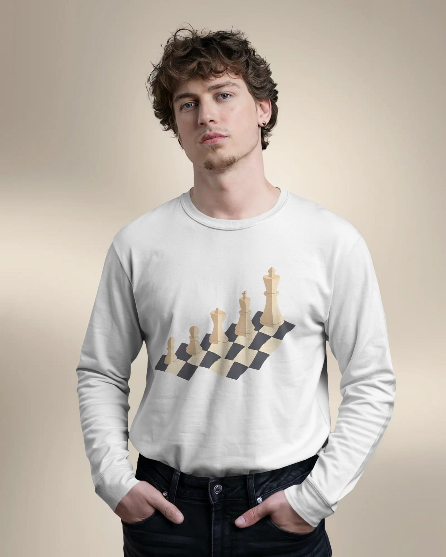Chess- Men Full Sleeve T-shirt