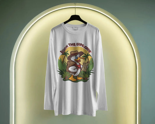 Duck the Explorer- Men Full Sleeve T-shirt