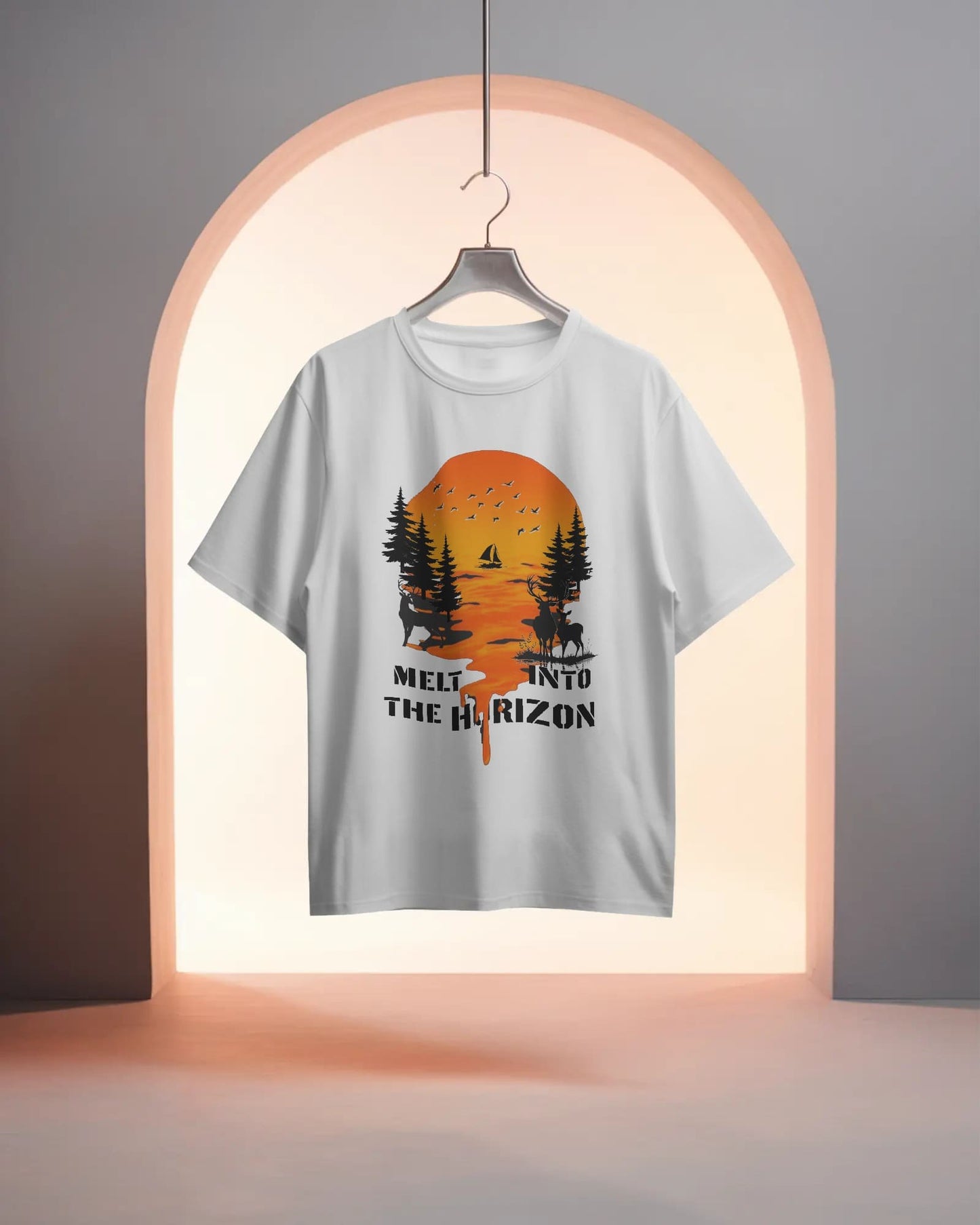 Horizon Sunset- Women Oversize T-Shirt