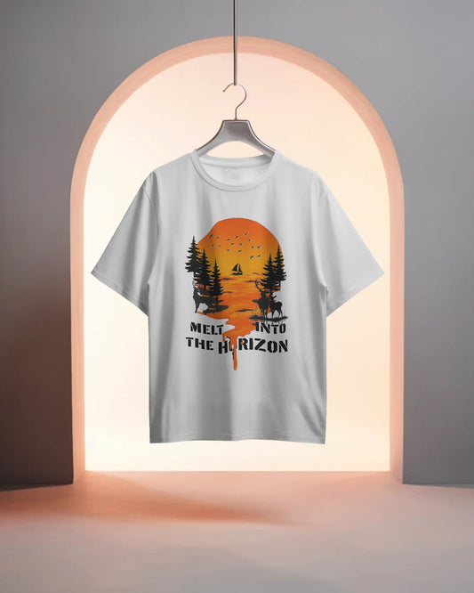 Horizon Sunset- Women Oversize T-Shirt