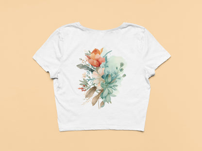 Flower -Crop Top