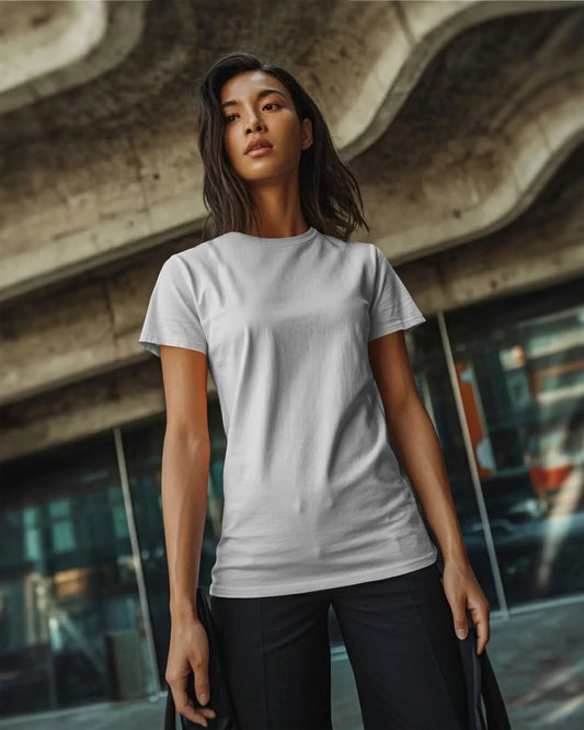 Plain - Women Half Sleeve Round Neck T-Shirt