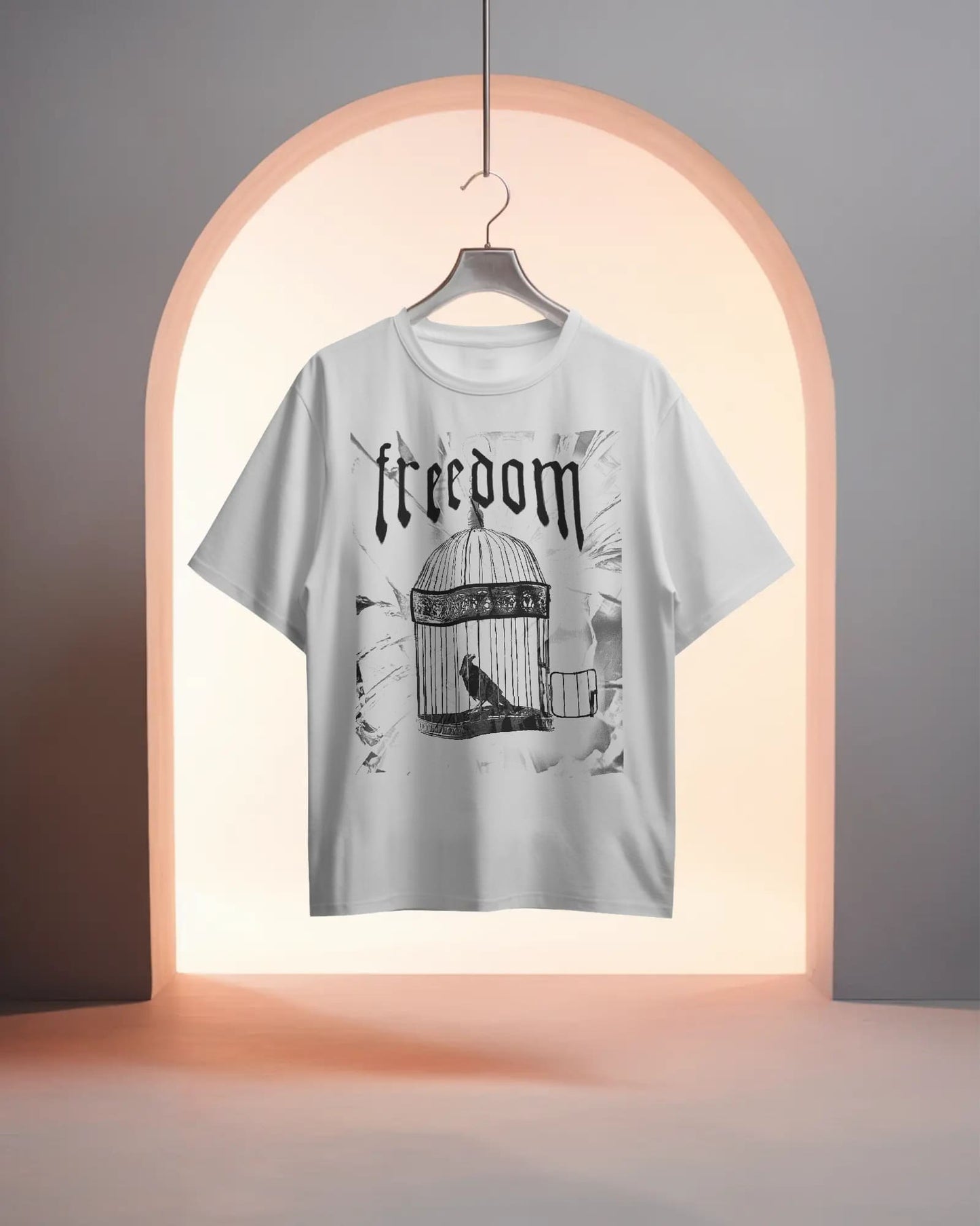Freedom Cage- Men Oversize T-shirt